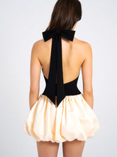 Load image into Gallery viewer, YAIRA BACKLESS DROP WAIST MINI BUBBLE DRESS