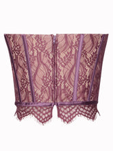 Load image into Gallery viewer, NYSSA PURPLE LACE CORSET BUSTIER TOP