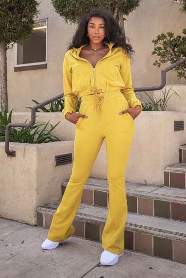 CITRON FLARED LEG TRACK SUIT