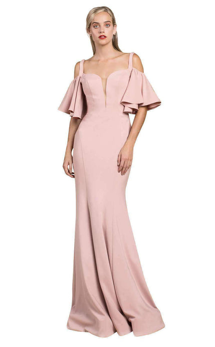 OUTRE COLD-SHOULDER FORMAL WITH FLUTE