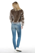 Load image into Gallery viewer, TRIM BOMBER FUR JACKET