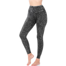 Load image into Gallery viewer, MINERAL WASHED WIDE WAISTBAND YOGA LEGGINGS